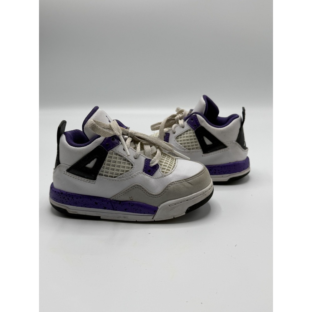 Jordan 4 Retro Ultraviolet 308500-108 Toddler Size 7.5C Pre-Owned No Box